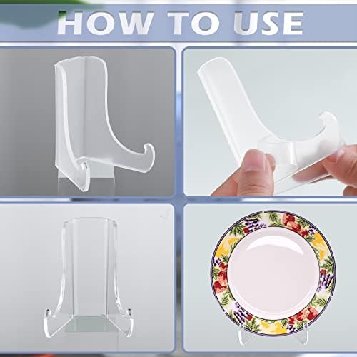 Chunful 2-Piece Acrylic Easel Display Stand for Home Office