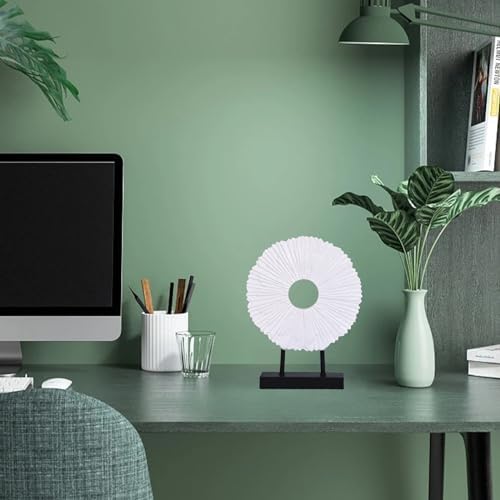 DOVDOV Modern Abstract White Round Statue
