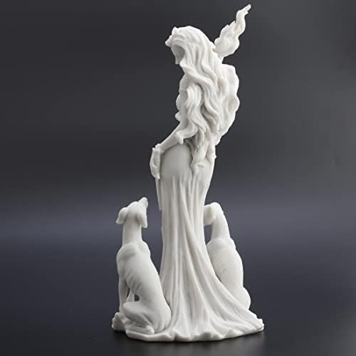 Veronese Design 13 38 Inch Hecate Statue Marble White 1
