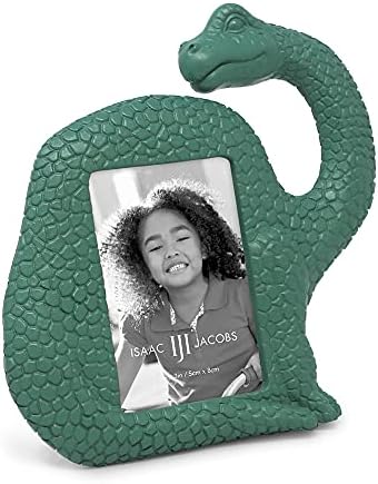 Isaac Jacobs Resin Dinosaur Frame - Brontosaurus Green