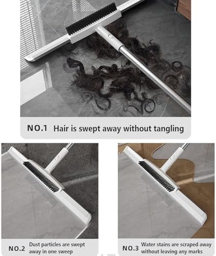 Silicone Broom for 2 in 1 Cleaning and Scrubbing