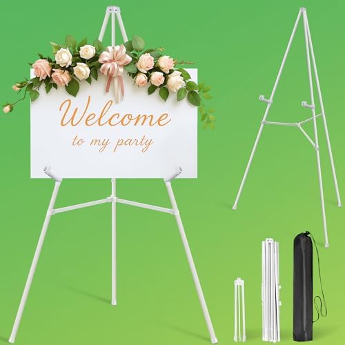 VAIIGO 63 Adjustable White Easel Stand with Carry Bag