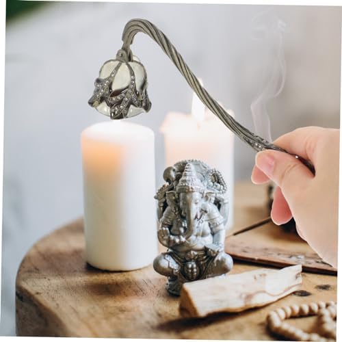 PRETYZOOM Vintage Rhinestone Tulip Candle Snuffer Tool