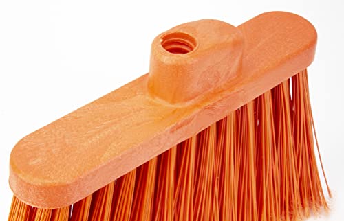 SPARTA Plastic Angle Broom 12 Inches Orange