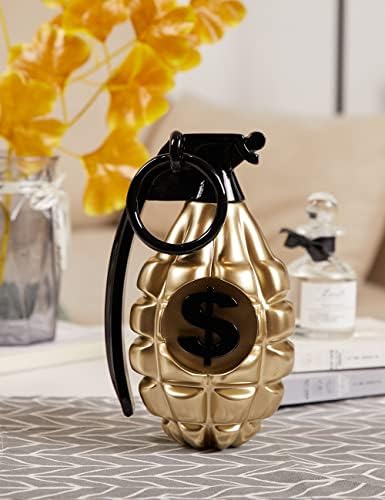 NENBOLEC Grenade Decor Statue Modern Polyresin 10 Inch