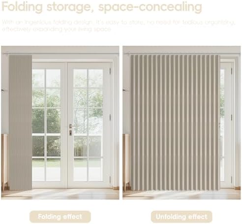 AJAZZ Blackout Doorway Curtain Panel 98 W x 84 L