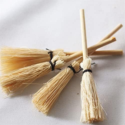 DDGURDH Hand Broom with Red Rope Straw Broom Ornament