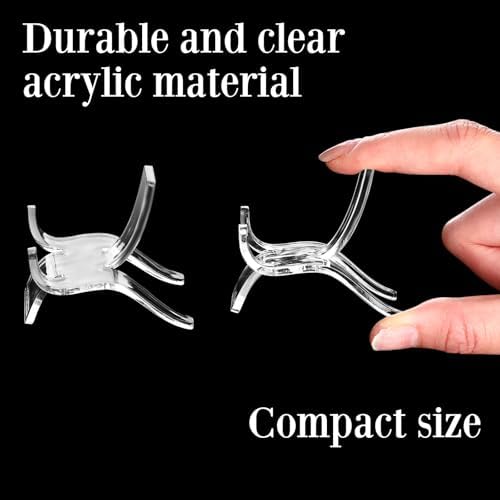 Jetec 40PCS Acrylic Display Easel Stands for Collectibles