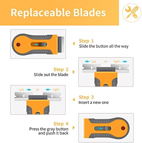 DEKEones 2 Pack Retractable Razor Blade Scraper
