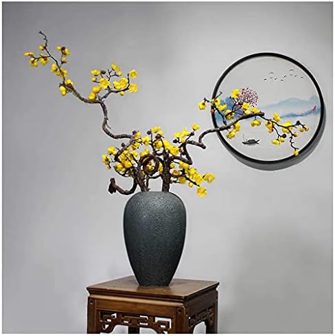 NDRFAWY Artificial Flowers Vintage Ceramic Vase Set