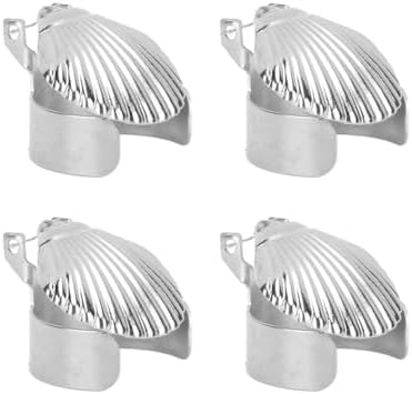 Leopacat 4Pcs Candle Snuffer Set with Shell Pattern and Automatic Stopper