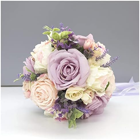 NDRFAWY Bridal Bouquet Artificial Flowers Durable Romantic Design