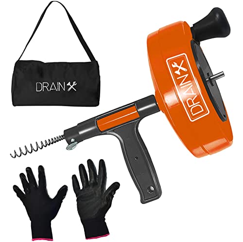 DrainX Drain Auger Pro 3 8 Inch