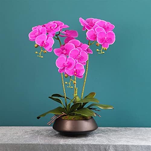 Butterfly Orchid Artificial Flower Set with Vase
