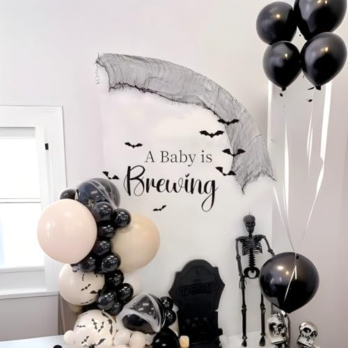 Witchy Halloween Baby Shower Welcome Sign Decal 1