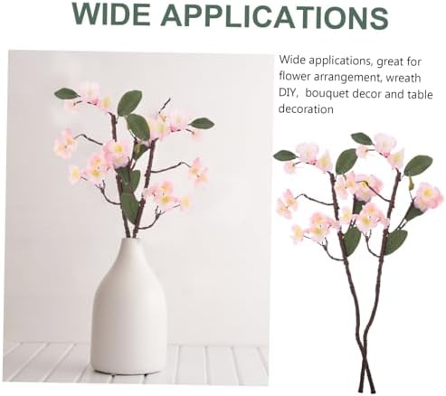 2pcs Pink Cherry Blossom Artificial Flower Decor for Bathroom