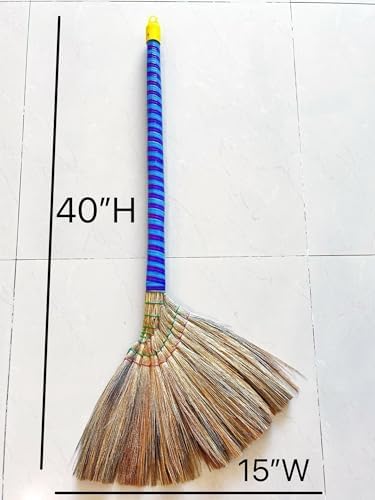 ZOTATO 2-Pack Vietnamese Straw Brooms 40 Cleaning Tools