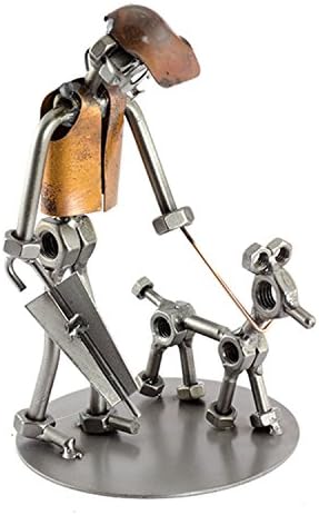 Steelman24 ME and My Dog Sculpture Nuts and Bolts Handmade Ornament