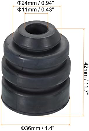 PATIKIL 14x17 Refrigeration Compressor Rubber Mounting Feet 6 Pack