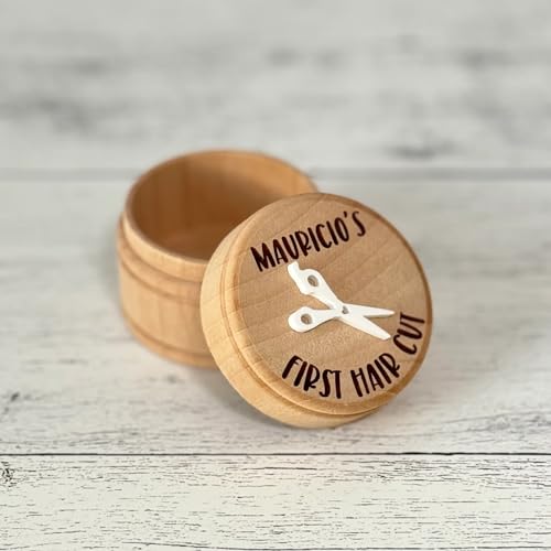 Custom Engraved First Hair Cut Keepsake Box