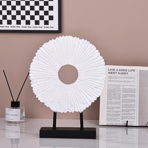 DOVDOV Modern Abstract White Round Statue