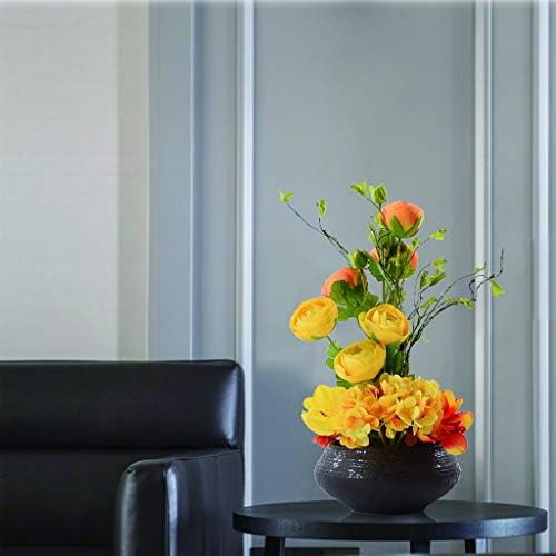 NDRFAWY Artificial Silk Flower Bonsai Set