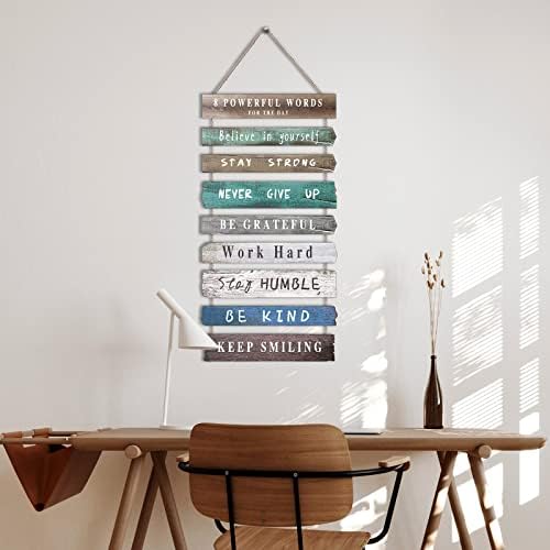 Joyhawk Inspirational Wall Art 12x24 Inches Wood Sign Decor
