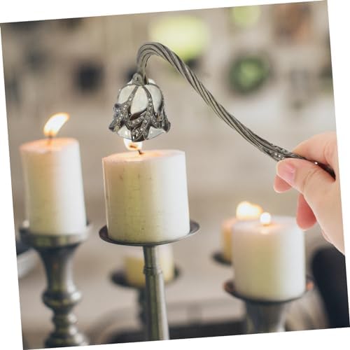 PRETYZOOM Vintage Rhinestone Tulip Candle Snuffer Tool