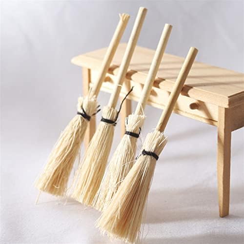 DDGURDH Hand Broom with Red Rope Straw Broom Ornament