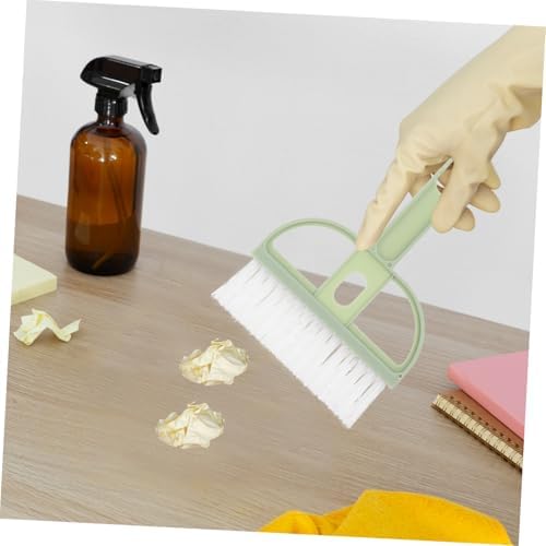 SOLUSTRE Mini Broom and Dustpan Set for Desktop Cleaning