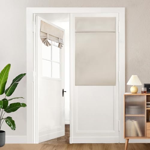 FHflyinghome Blackout Linen Door Curtain Panel