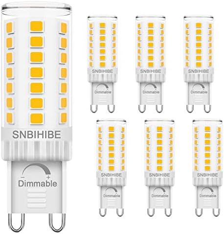 SNBIHIBE G9 LED Bulb Dimmable 6-Pack