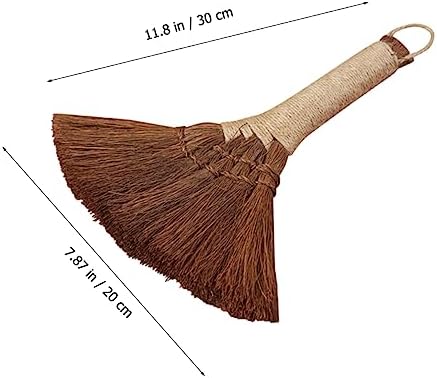 HOMOCONO Desktop Palm Handle Broom for Home Kitchen Office Cleaning