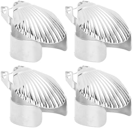 Leopacat 4Pcs Candle Snuffer Set with Shell Pattern and Automatic Stopper