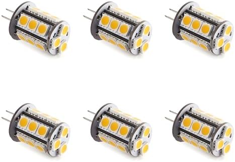 Makergroup T3 G4 Bi-pin LED Bulbs 6-Pack 3Watt Daylight White 6000K