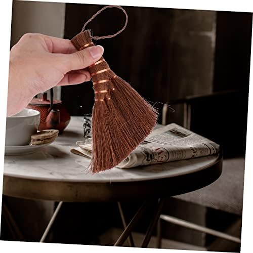 HAWILLOSCH Mini Palm Broom for Home Cleaning