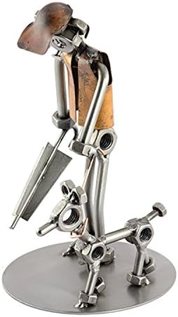 Steelman24 ME and My Dog Sculpture Nuts and Bolts Handmade Ornament
