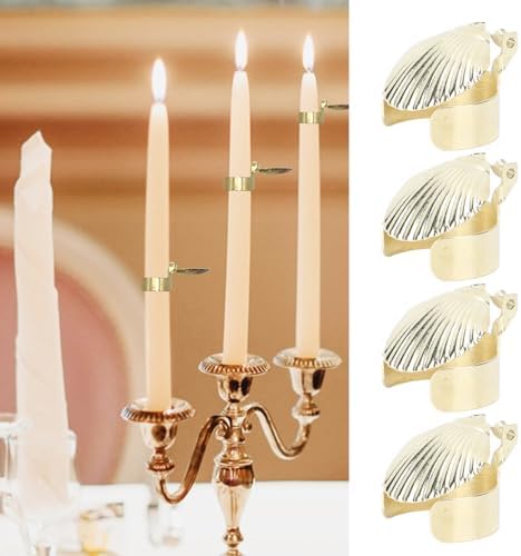 Gsycle 4PCS Candle Extinguisher Set Gold