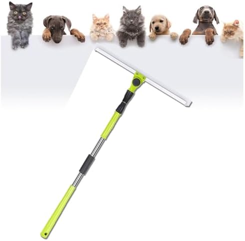 Silicone Broom with Durable Steel Handle for Multi-Surface Cleaning