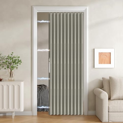 Jilron Blackout Fabric Door Curtain with Magnetic Closure