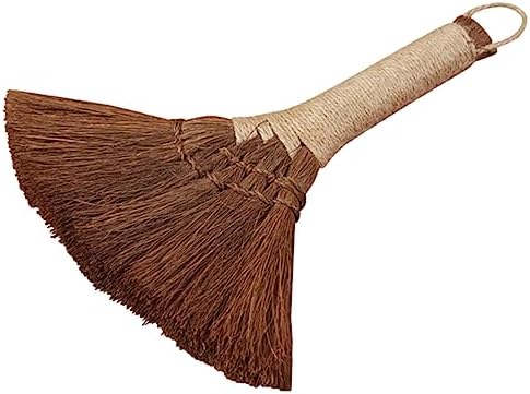 HOMOCONO Desktop Palm Handle Broom for Home Kitchen Office Cleaning