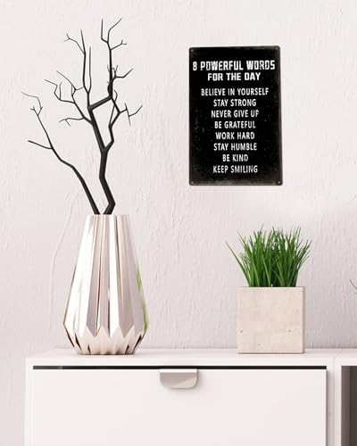 ALKB Motivational Wall Art Metal Sign 8x12 Inch
