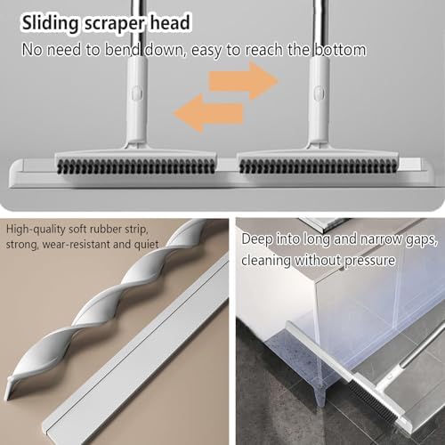 Magic Broom Sweeper 2 in 1 Scrub Scraper Brush
