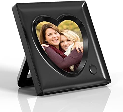 KWANWA Voice Recordable Picture Frame 20S Love Heart Shape 39x39