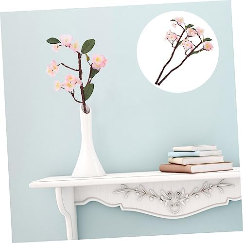 2pcs Pink Cherry Blossom Artificial Flower Decor for Bathroom