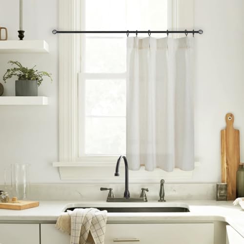 Lino Rosa Door Curtain for Window Privacy
