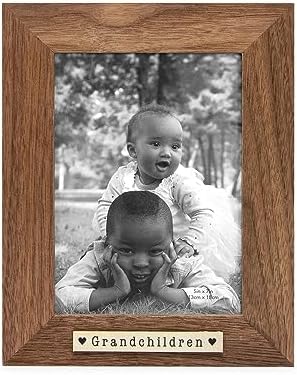 Isaac Jacobs 5x7 Wood Sentiments Grandchildren Frame
