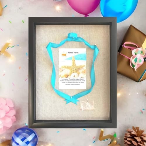 Tasse Verre 15x12 Black Shadow Box Frame - Ready to Hang