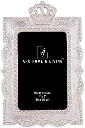 AHC Princess Crown 4x6 Silver Picture Frame