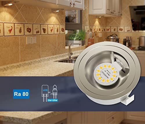 JAUHOFOGEI G4 LED Bulb 2W Warm White 2700K 6 Pack